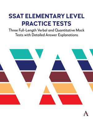 cover image of SSAT Lower Level Practice Tests